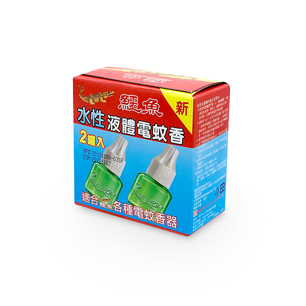 鱷魚水性液體電蚊香雙罐裝 鱷魚水性液體電蚊香雙罐裝